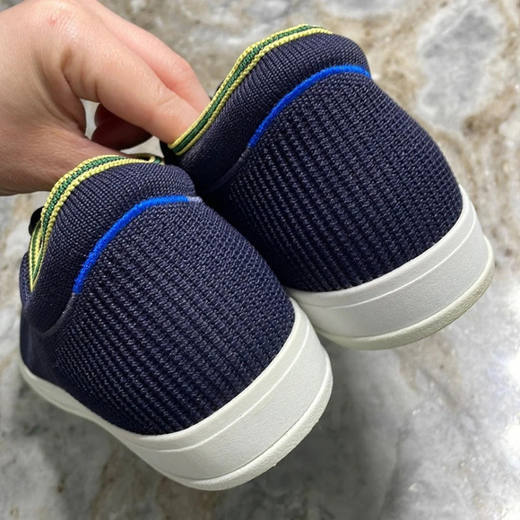 Rothy’s The Lace Up Sneaker in Navy Knit - Picture 13 of 16